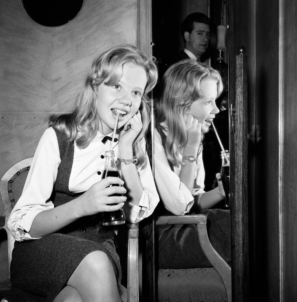 Hayley Mills at the press reception, 1st November 1960