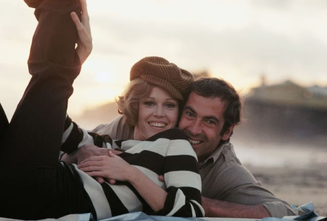 Jane Fonda with her husband Henry Fonda