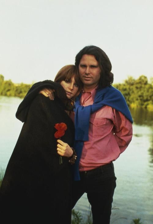 Jim Morrison and Pamela Courson in Paris, 1971