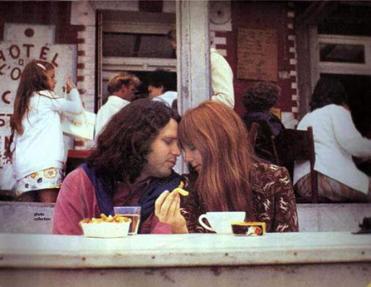 Last known image of Jim Morrison and Pamela Courson at Hôtel De L'Oise, June 1971