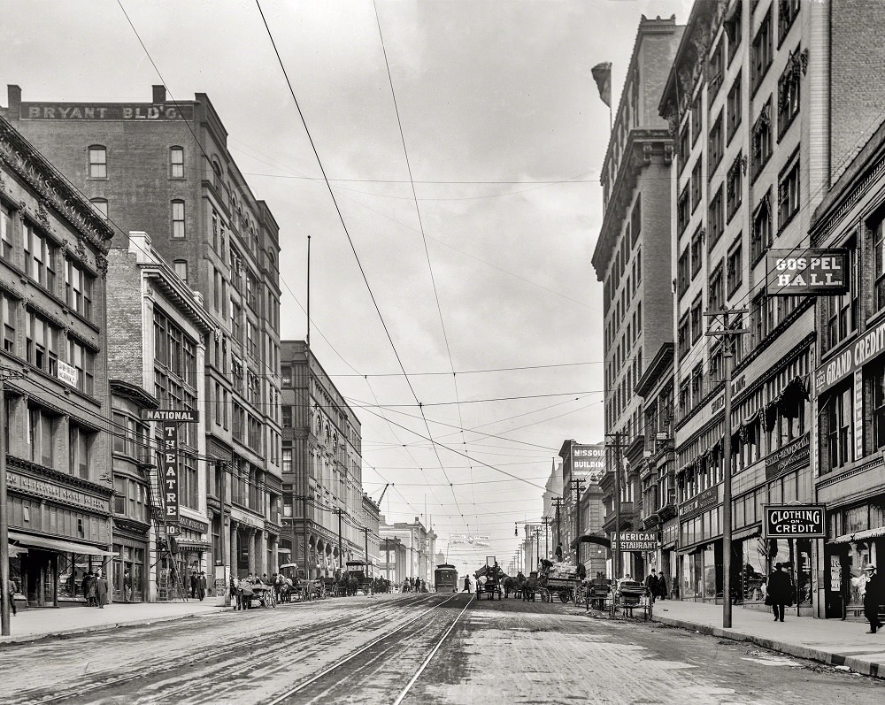 Grand Avenue, Kansas City, Missouri, circa 1908