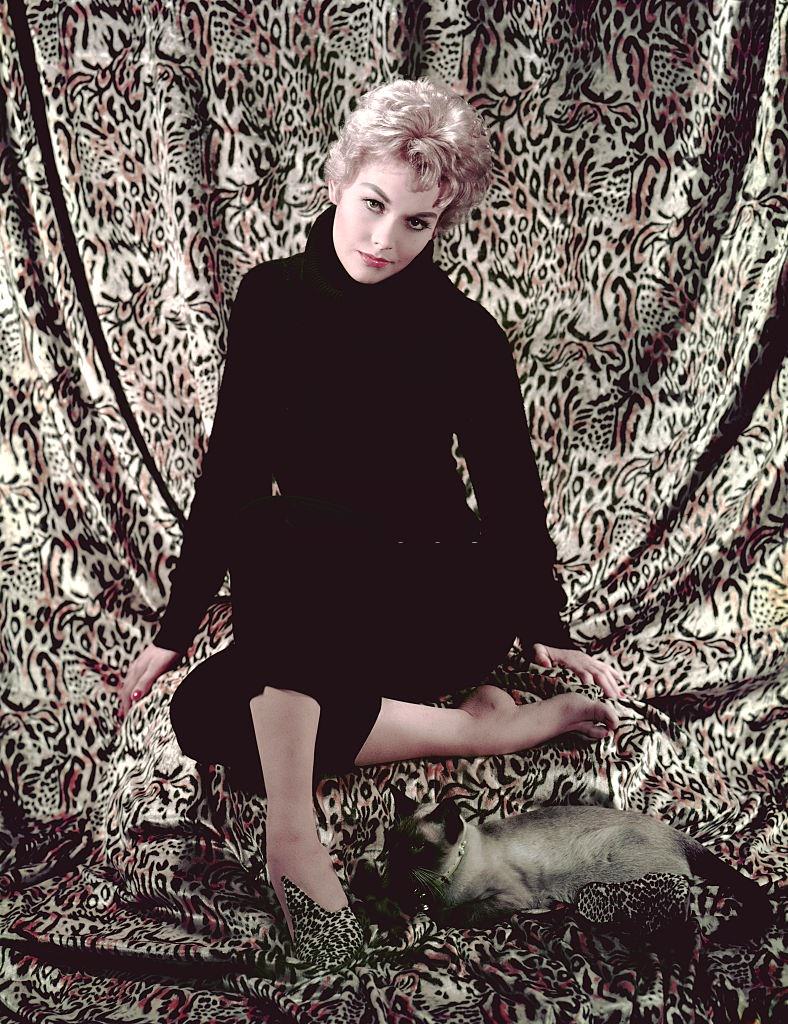 Kim Novak on the set of Bell Book and Candle