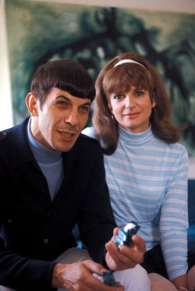 Sandi Nimoy with Leonard Nimoy, California, 1966