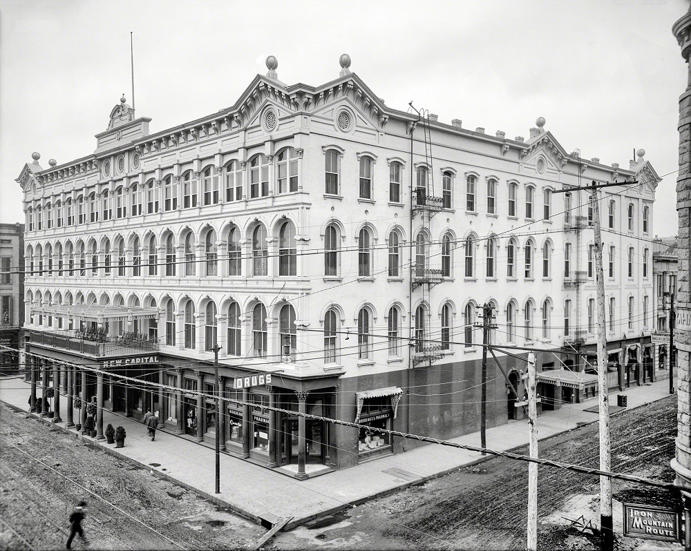 New Capital Hotel, Markham Street, Little Rock, Arkansas, circa 1910