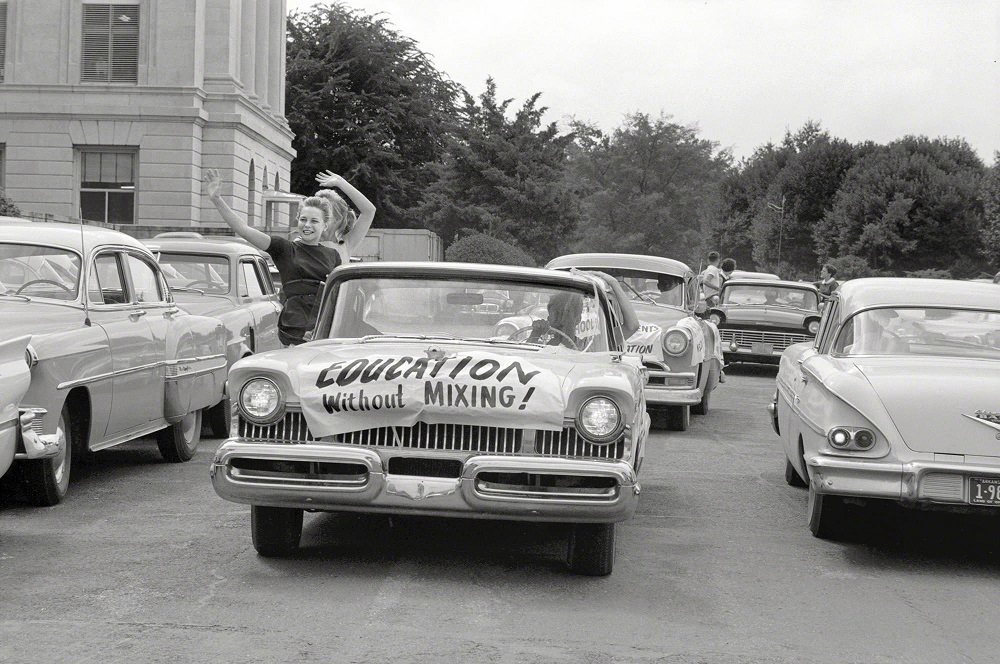 In the midst of that city's school integration crisis, Little Rock, Arkansas, in 1958