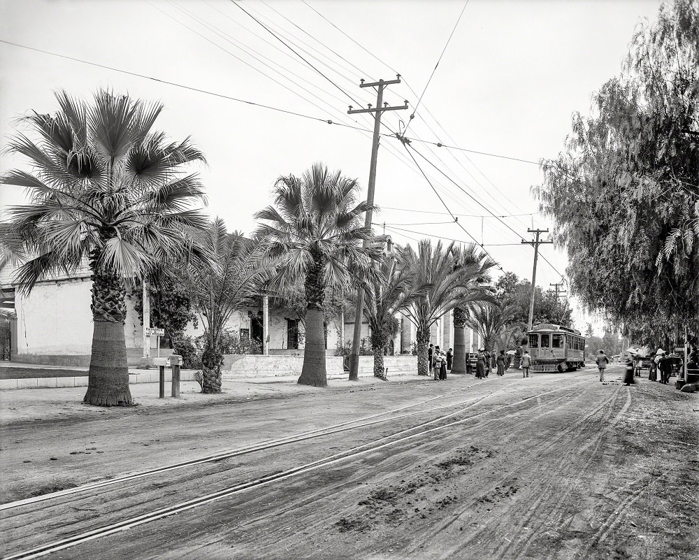 Old Mission Trolley Trip, Pacific Electric Railway, Los Angeles, 1912