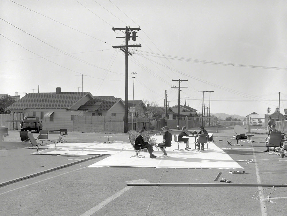 Aluminum Group furniture, Somewhere around Los Angeles circa 1958