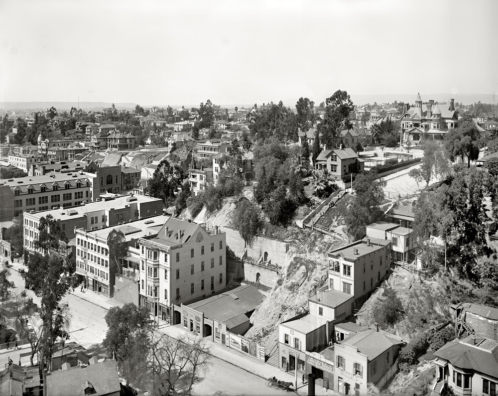 A view of Los Angeles, 1899