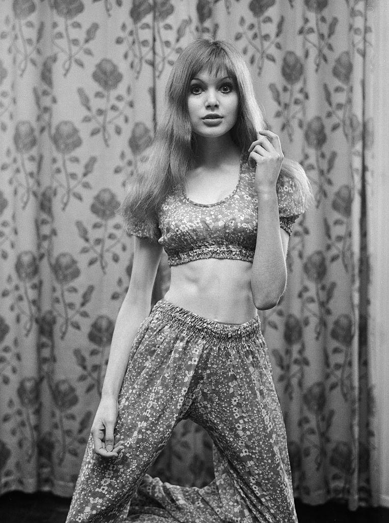 Young Madeline Smith during the filming of The Vampire, 1970