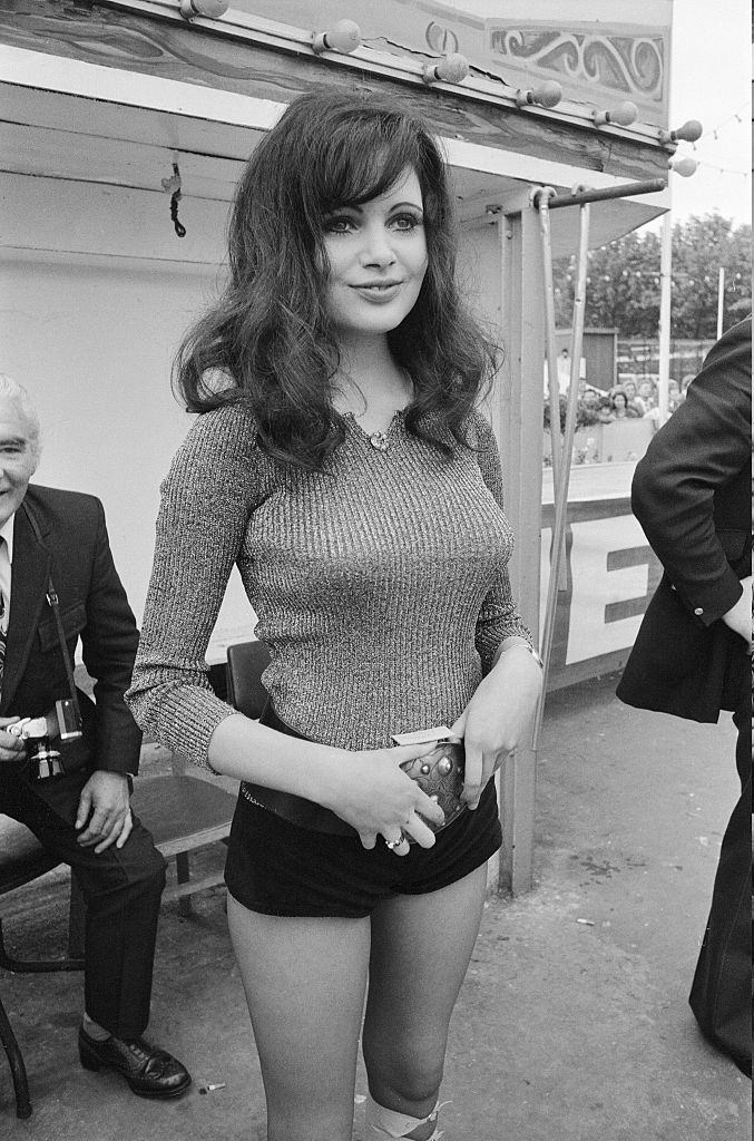 Madeline Smith at the Variety Club Star Gala at Battersea Park Gardens, 1972