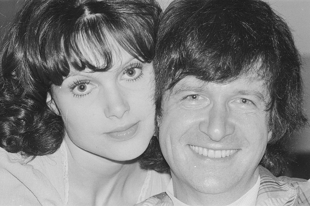 Madeline Smith with her boyfriend film actor David Buck, 1975