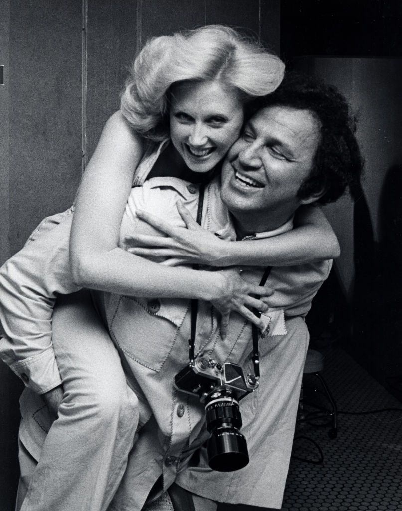 Morgan Fairchild with Ron Galella, 1976