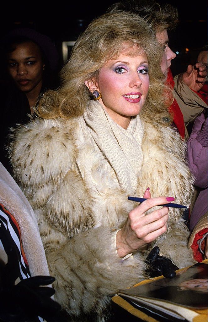 Morgan Fairchild at NBC Studios at Rockefeller Center in New York