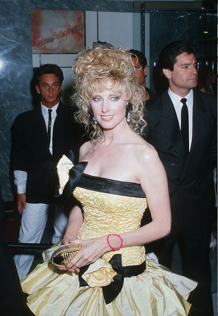 Morgan Fairchild during Academy Awards Benefit, at Le Mondrian Hotel in West Hollywood, April 11, 198