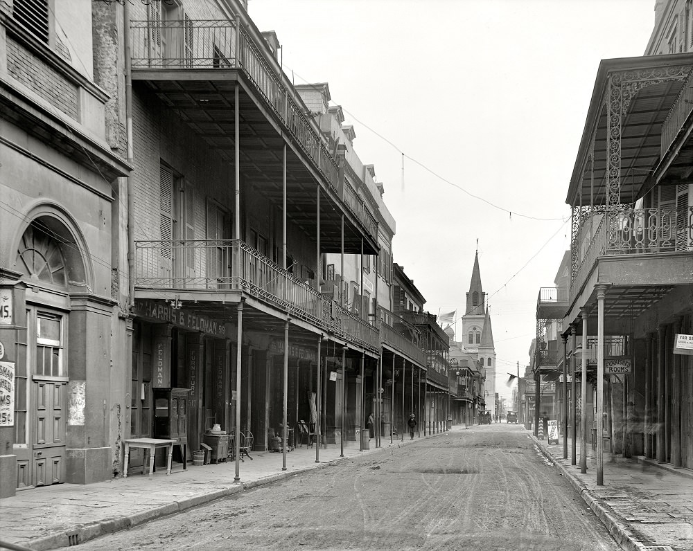 Chartres Street, New Orleans circa 1906
