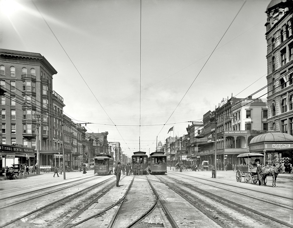Canal Street, New Orleans, Louisiana, circa 1907