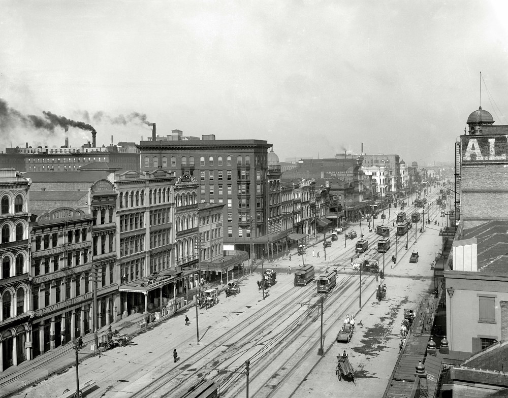 Canal Street in New Orleans, 1903