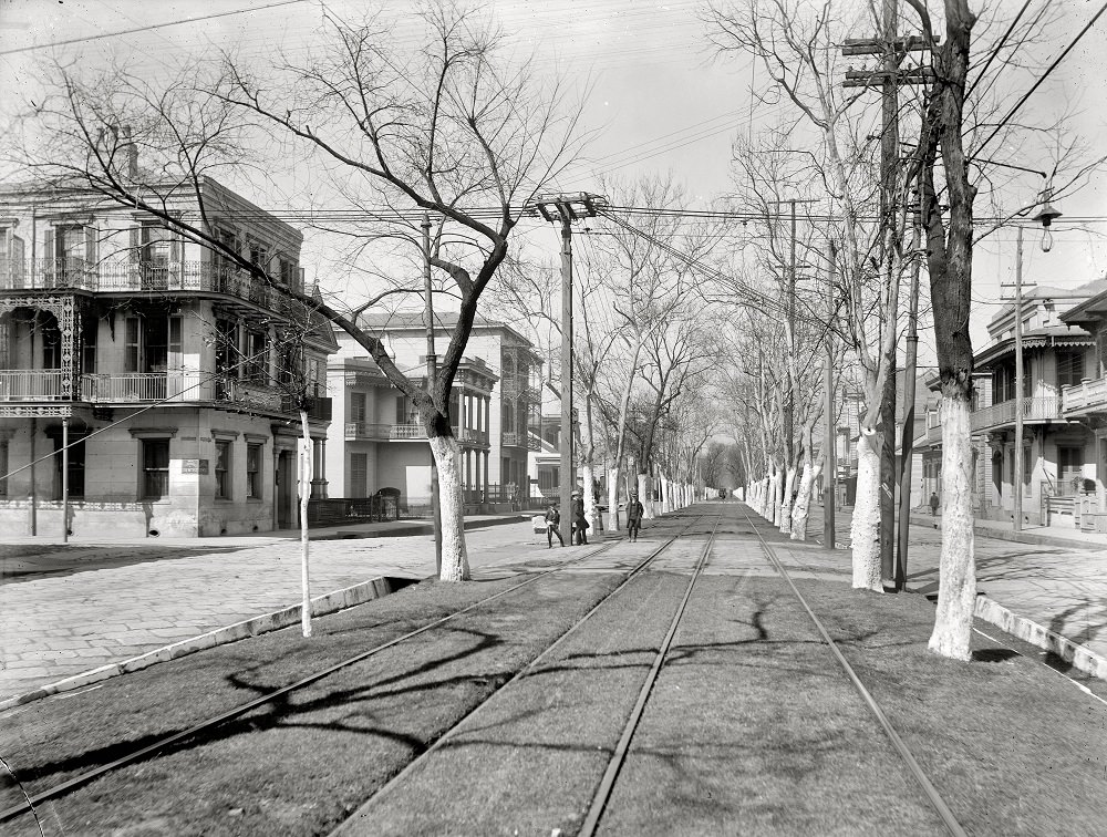 Esplanade Street, New Orleans, 1900