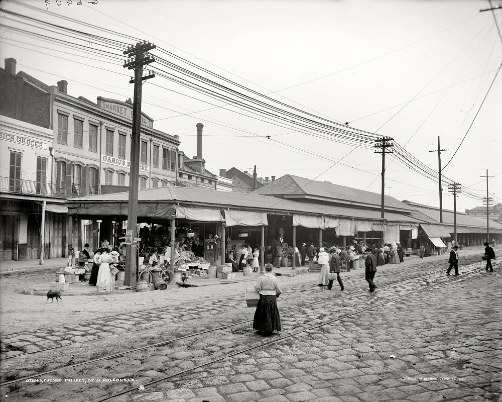 French Market, New Orleans, 1910