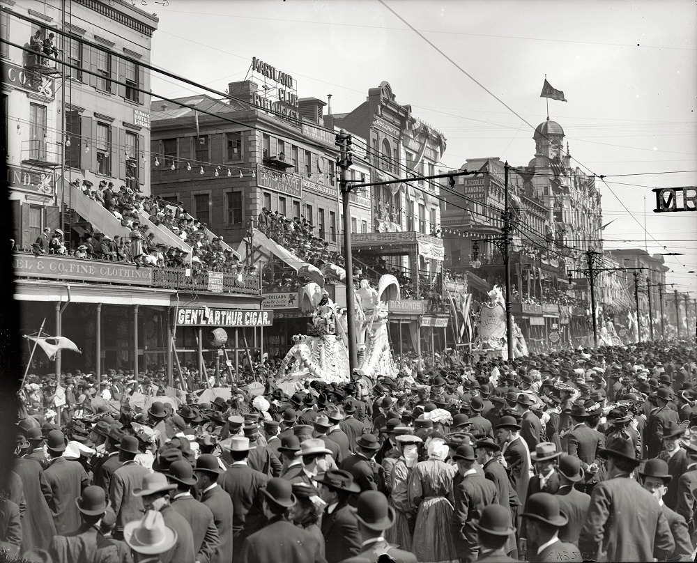 Mardi Gras, New Orleans, the Red Pageant, 1900