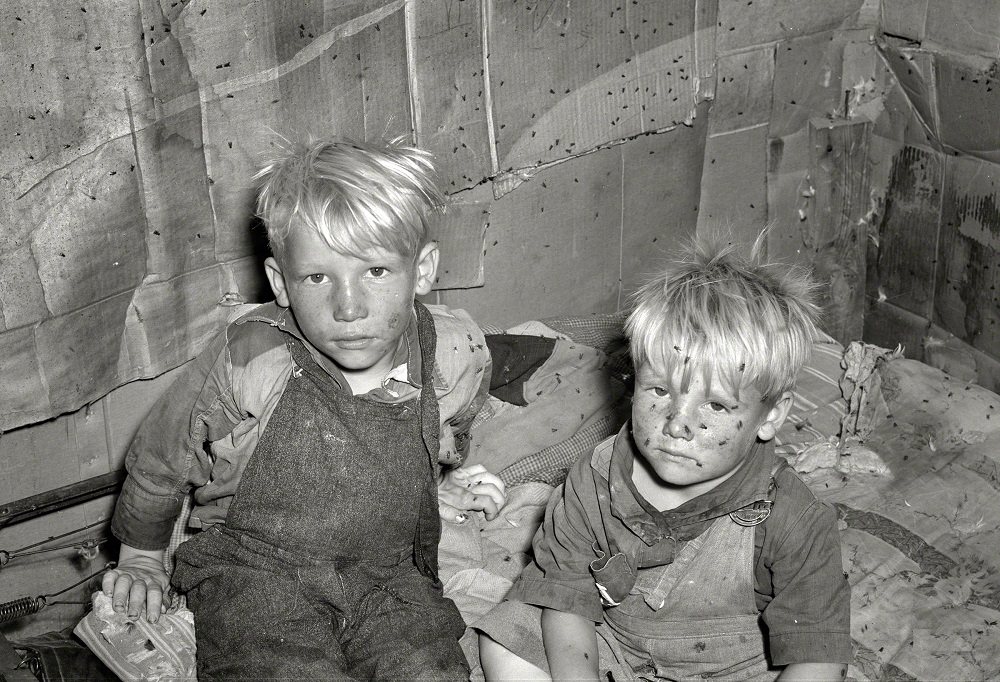 Children of May Avenue camp, Oklahoma City, Oklahoma, July 1939