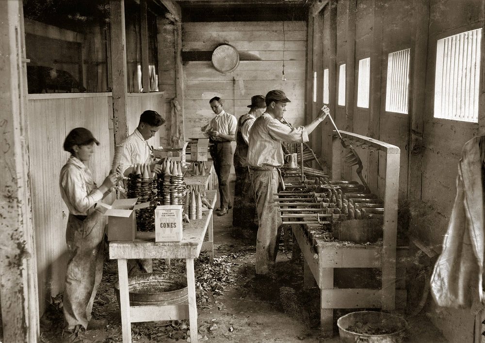 Workshop of Sanitary Ice Cream Cone Co., 116 Street, Dewey Street, Oklahoma City, April 3, 1917