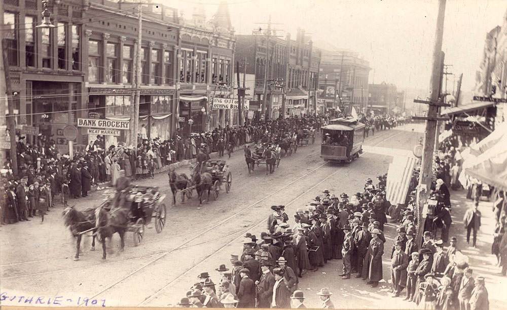 Statehood Day parade, Guthrie, November 16, 1907