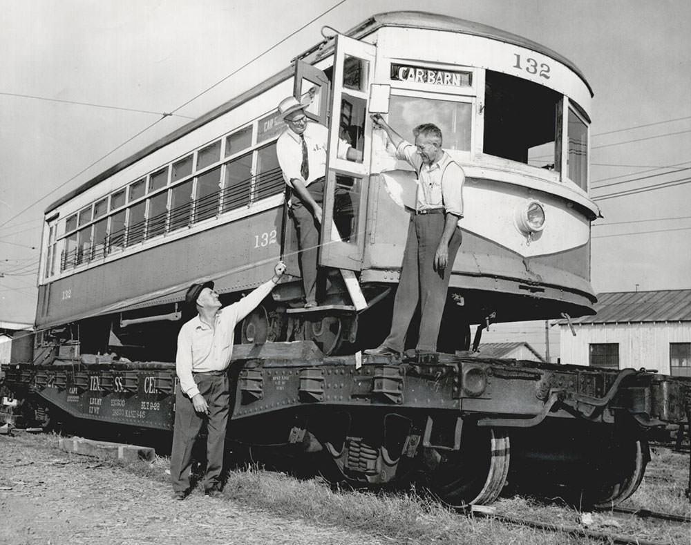 Oklahoma Railway Co. streetcar, 1947