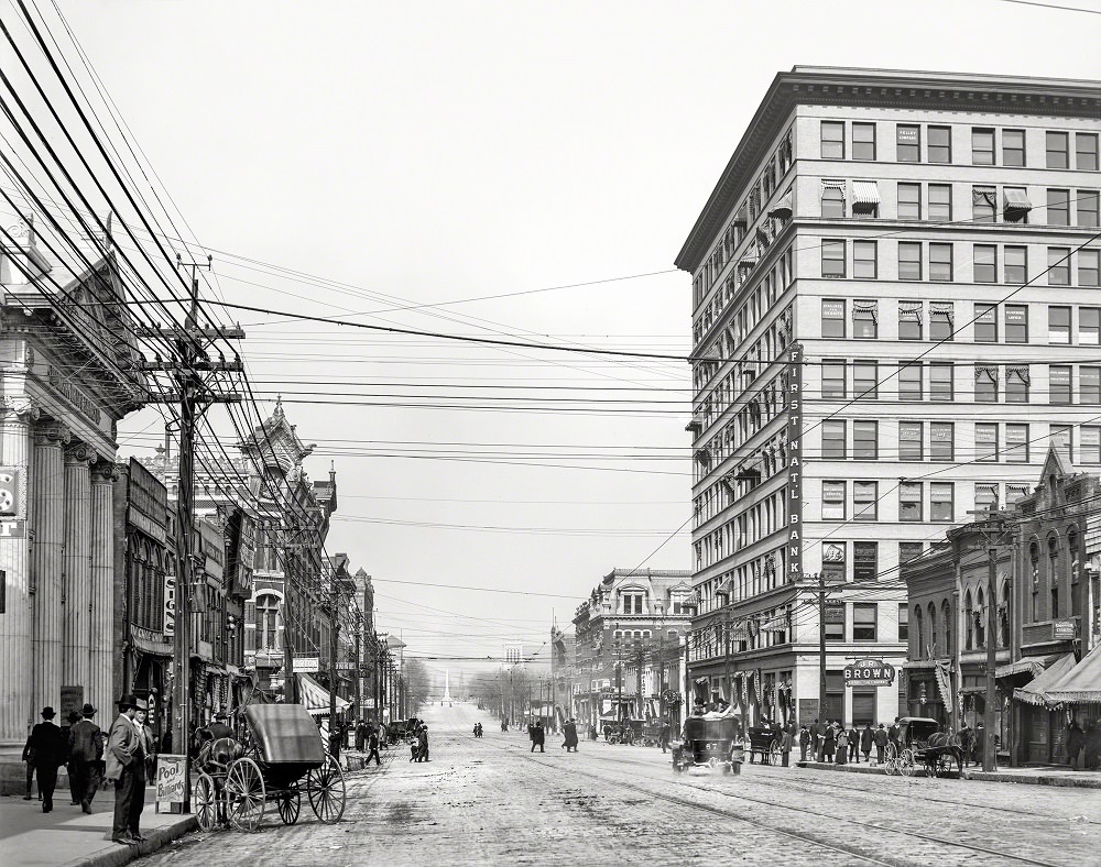 First National Bank, 20th Street, Birmingham, Alabama, circa 1906