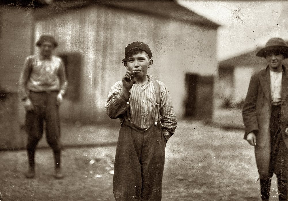 John Tidwell, doffer in Avondale Mills, Birmingham, Alabama, November 1910