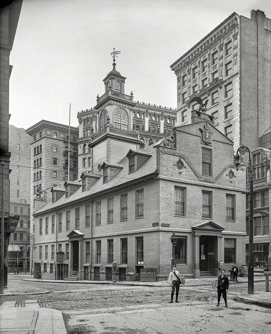 Old State House from Washington Street, Boston, Massachusetts, 1906