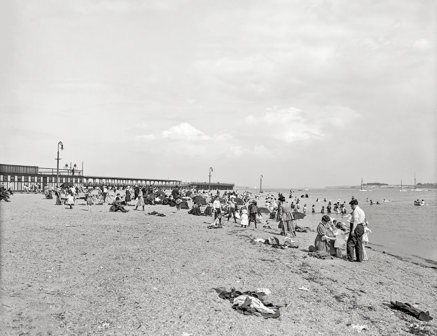 Bathing at City Point, South Boston, 1906