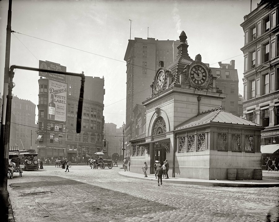 Adams Square Station, Boston, 1905