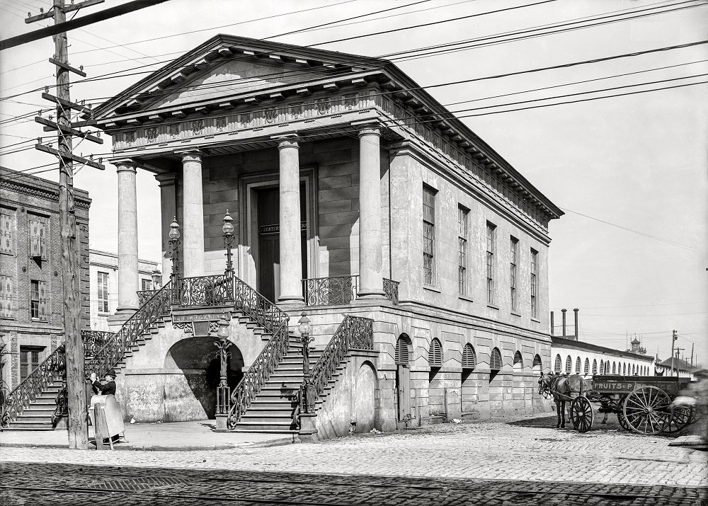 Old market house (Public Market), Meeting Street, Charleston, South Carolina, circa 1906
