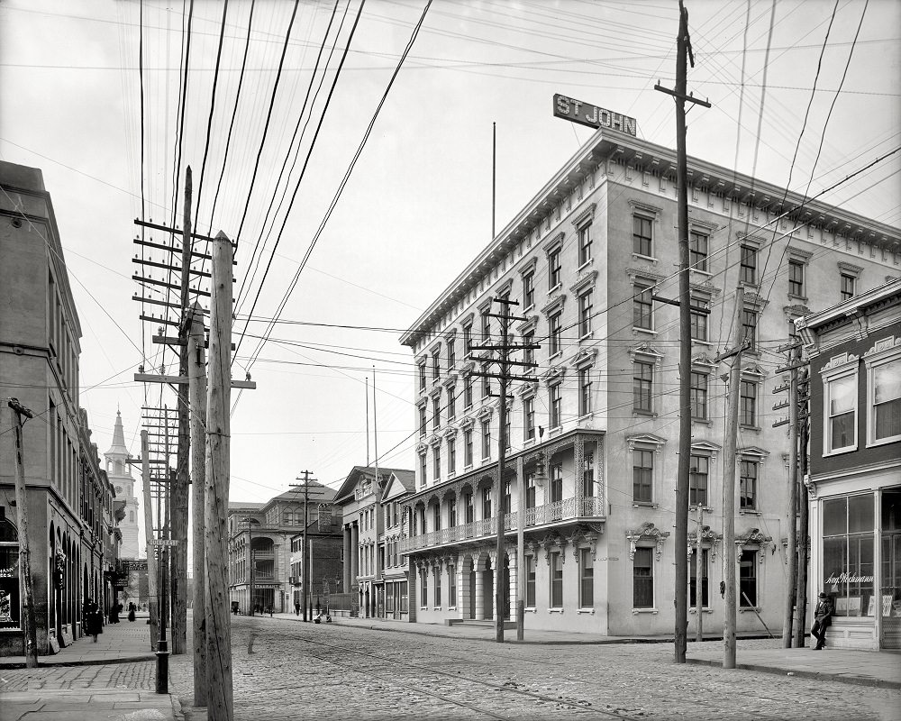 Meeting Street and St. John Hotel, a.k.a. the Mills House, Charleston, South Carolina, circa 1905