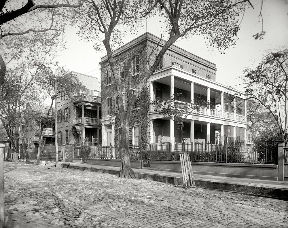 Residences on Hasell Street, Charleston, 1902