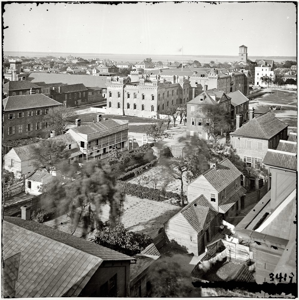 View from roof of Orphan Asylum, Charleston, 1865
