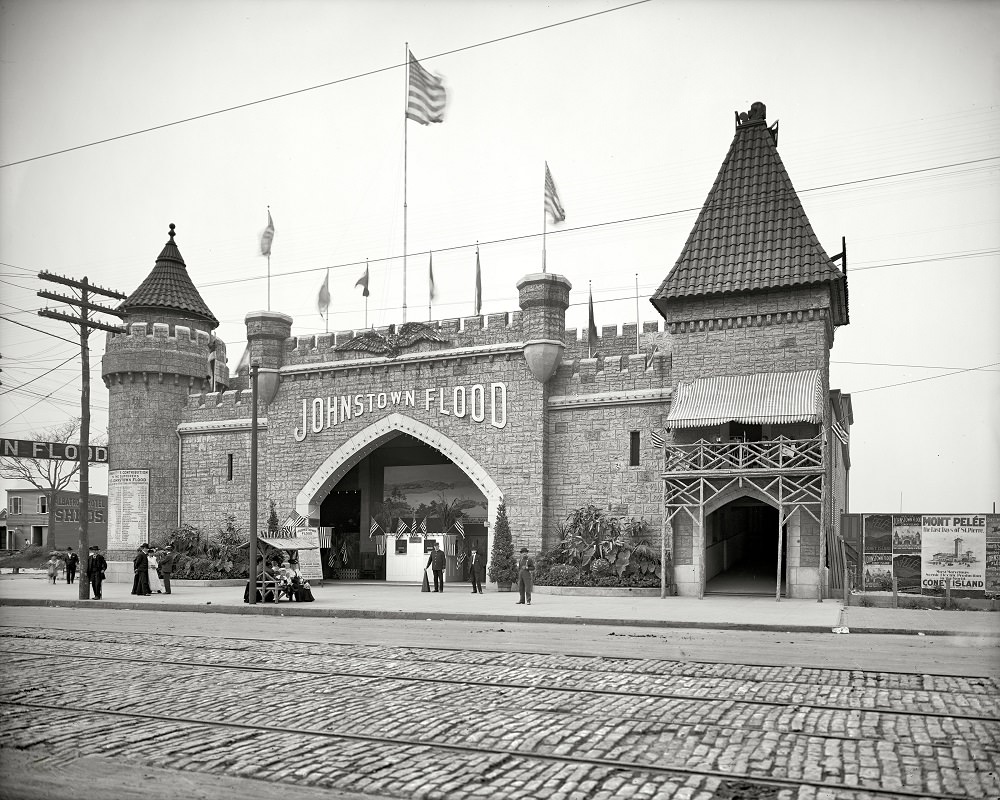 Johnstown árvíz, Coney Island, New York, kb. 1905