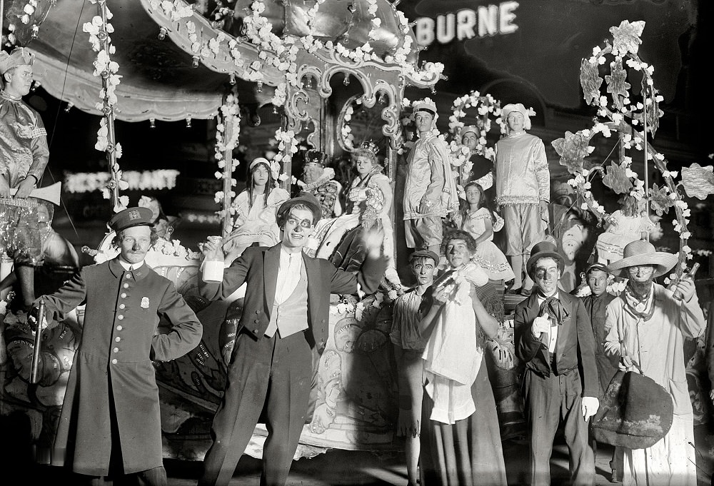 Mardi Gras parade, Coney Island, New York circa 1913