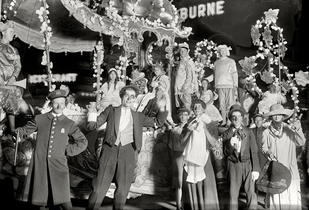 Mardi Gras parádé, Coney Island, New York, 1913 körül