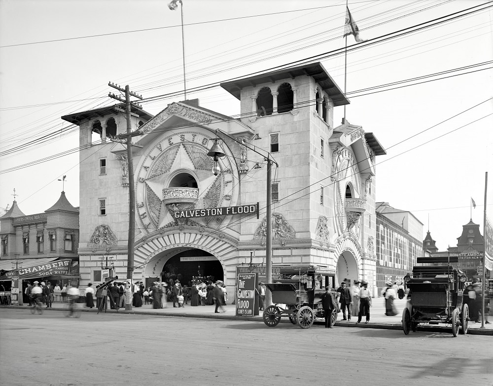 Galvestoni árvíz, Coney Island, New York, 1904 körül