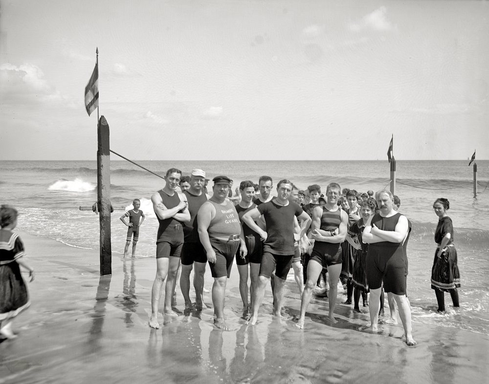 Surf bathing at Coney Island, New York circa 1905