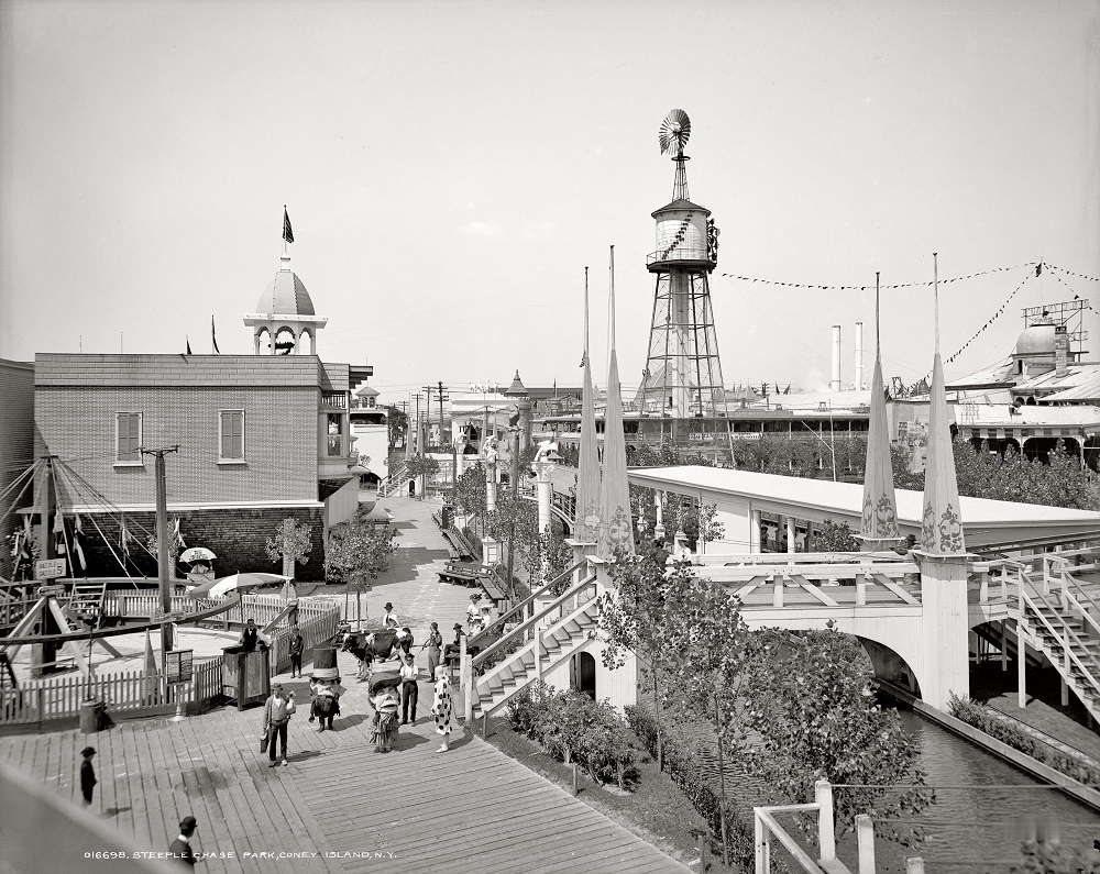 Steeplechase Park, Coney Island, New York, 1903 körül