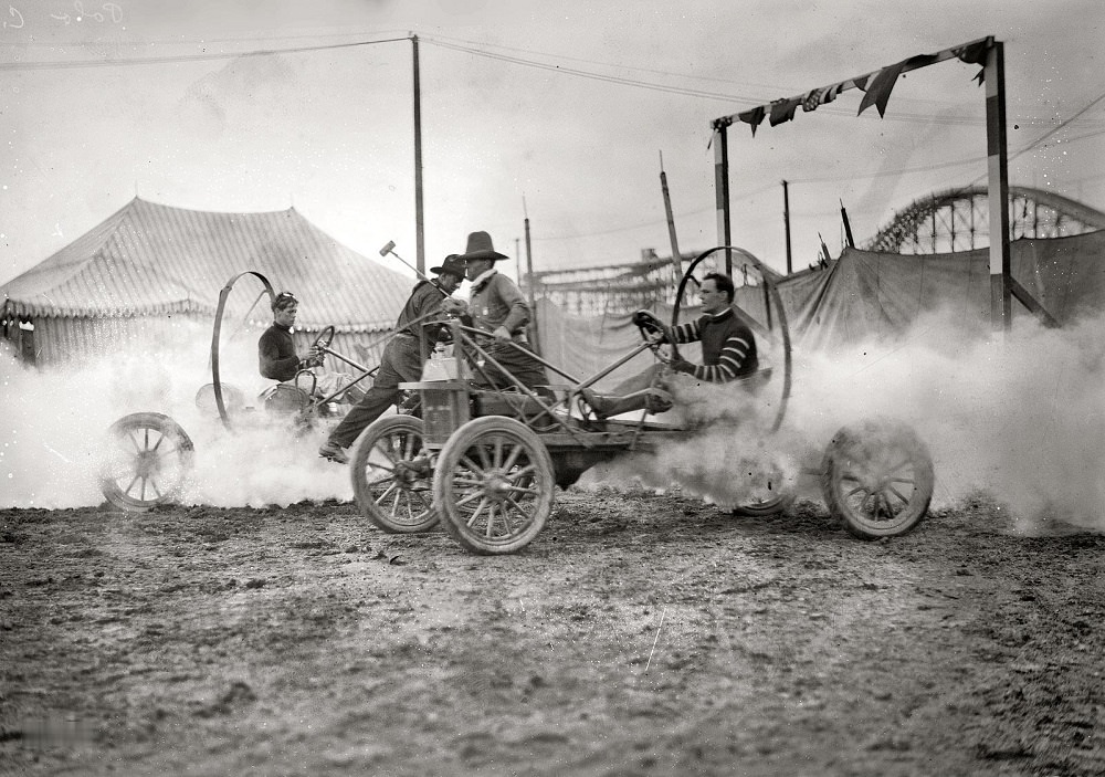 Auto polo, Coney Island, May 27, 1913
