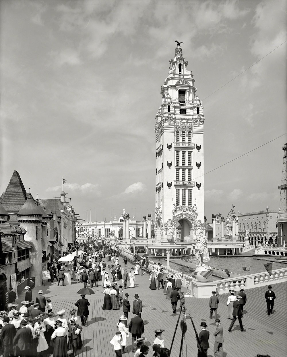 A New York állambeli Coney Island, Dreamland államban, 1905 körül