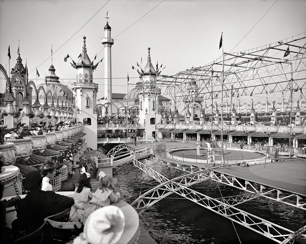 In Luna Park, Coney Island, New York circa 1905