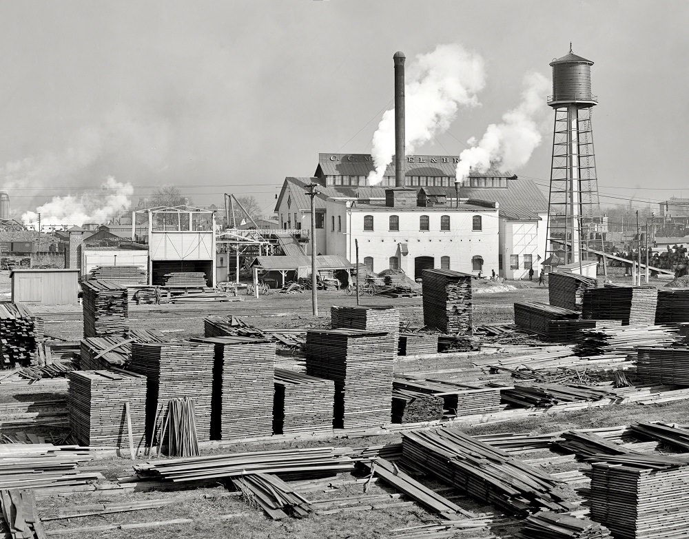 Mahogany mills, C.C. Mengel & Bros, Louisville, 1906