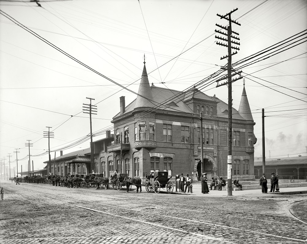 Union Depot, Calhoun Street, Memphis, 1907