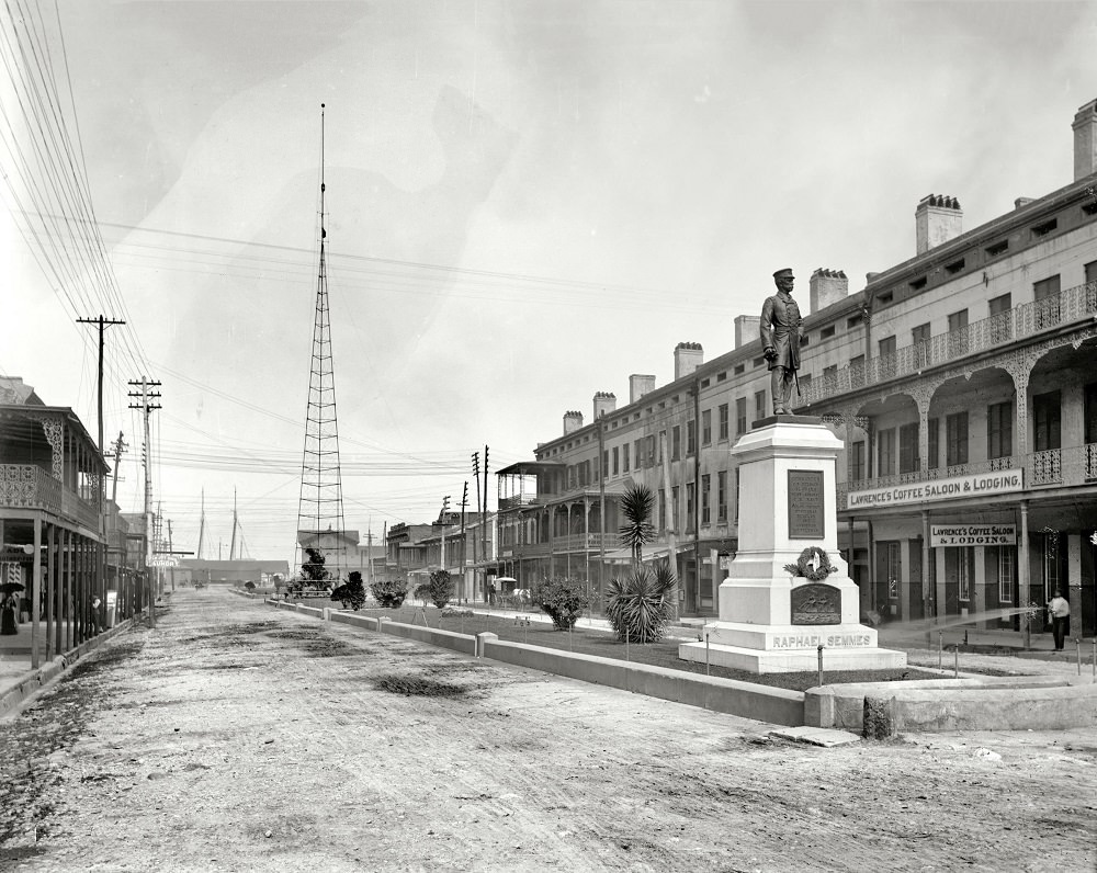 Mobile 1905-1915 Cotton docks Alabama Old Photo 13" x 19" Reprint 