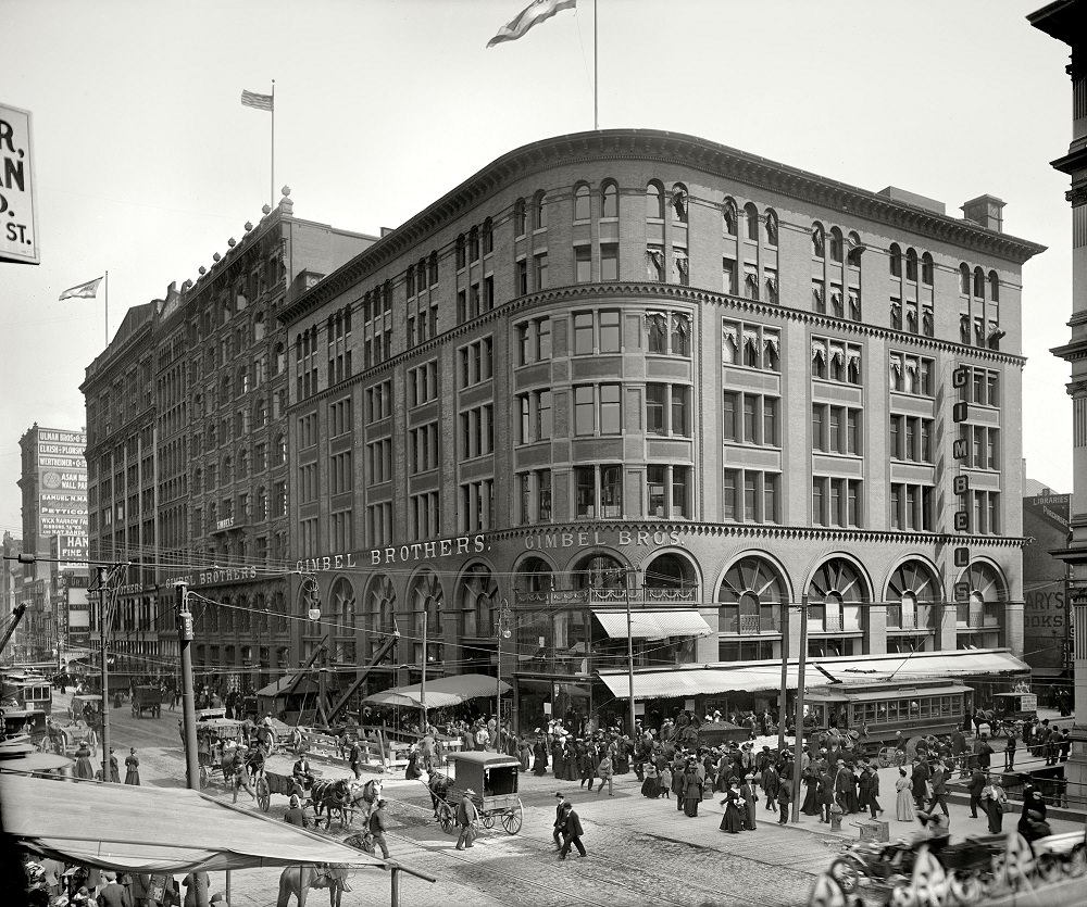 Gimbel Brothers store, Market and 9th, Philadelphia circa 1905